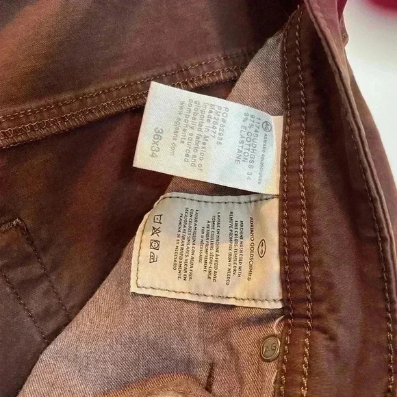 AG Graduate Sud taped leg jeans, size 36X 34 colorPinot Noir new like condition - Picture 5 of 5